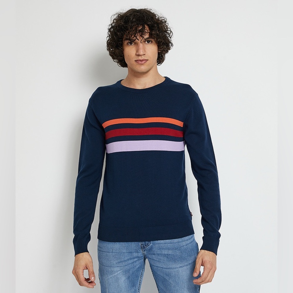 Levi’s Stripe Detail Crew Neck Sweatshirt L